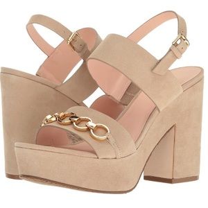 KATE SPADE Rashida Suede Platform Heels Size 8